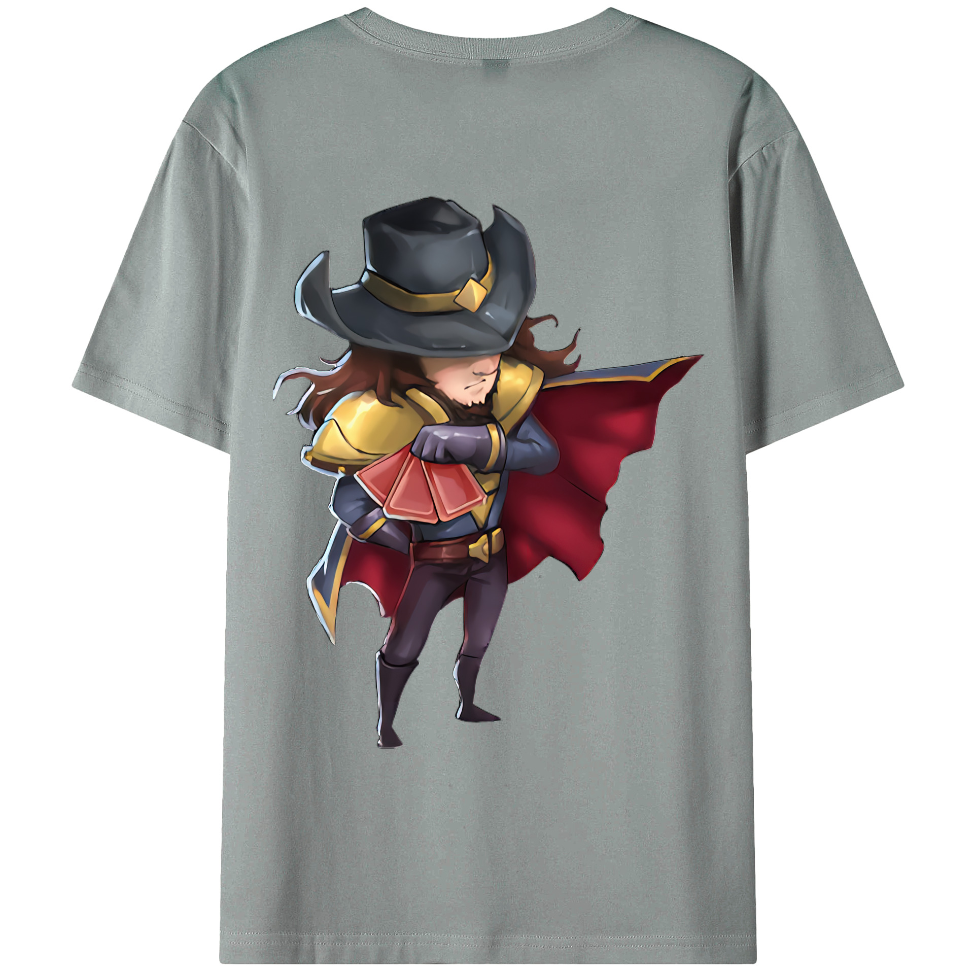 （画像用） リーグ・オブ・レジェンド League of Legends LOL 綿100％ メンズ半袖Tシャツ（バックプリント） 通気性
